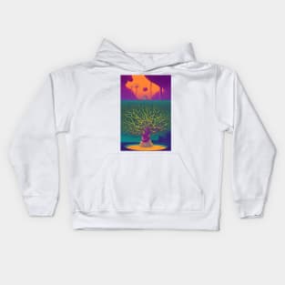 Cosmic Tree Dreamscape Kids Hoodie